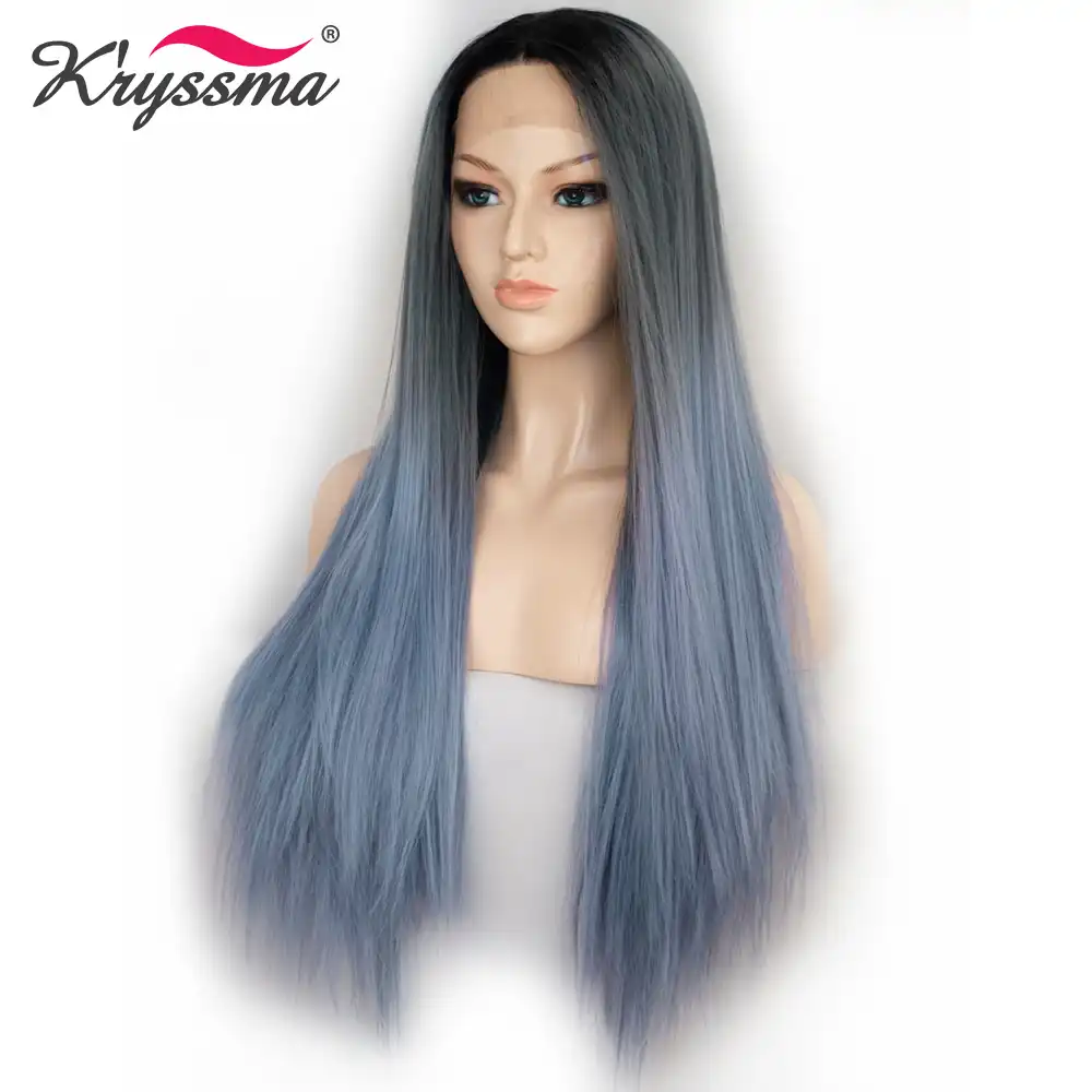 Betere Kryssma Blauw Synthetische Lace Front Pruik Ombre Pruiken Voor PZ-01