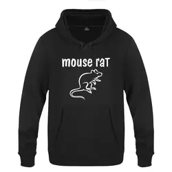 Мышь Крыса Творческий мультфильм толстовки для мужчин 2018 пуловер флис толстовки с капюшоном