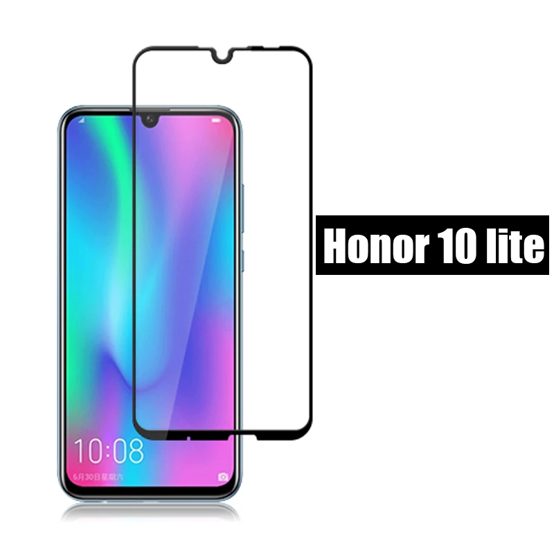 Полное Защитное стекло для Honor 10 lite, легкое Защитное стекло для экрана huawei honor 10 life honer 10 lite, закаленное стекло