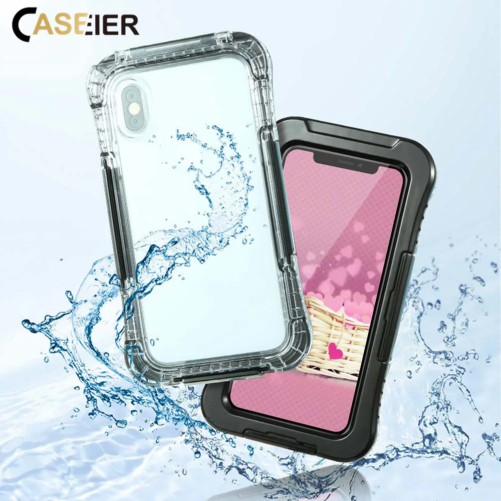 

CASEIER Waterproof Phone Bag Case For iPhone X XS MAX XR 7 8 Plus Underwater Protector Case For iPhone 6 6S 7 Underwater Covers