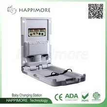 Настенный вертикальный тоньше HPDE серый цвет Коммерческая детская пеленальная станция Пеленальный стол для общественного туалета