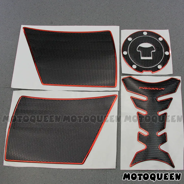 Impermeabile Caso 3D Carbon Look Moto Sticker Gas Fuel Oil rilievo del carro armato della decalcomania della protezione for Yamaha R6 600 YZF-R6 1998-2018 serbatoio decorazione Protector
