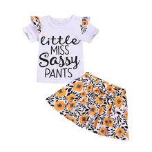 Toddler Summer Clothes Baby Girls Outfits Letter Print T-Shirt Top+Floral Bow Skirt 2PC Clothes Kids Baby Girl Clothes Drop Ship Toddler Summer Clothes Baby Girls Outfits Letter Print T-Shirt Top+Floral Bow Skirt 2PC Clothes Kids Baby Girl Clothes Drop Ship