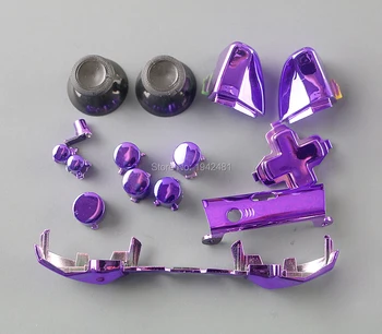

50sets/lot Chrome LB RB RT LT Bumper Buttons Set Thumbstick Cap Dpad button for Xbox One S for Xbox One Slim Controller