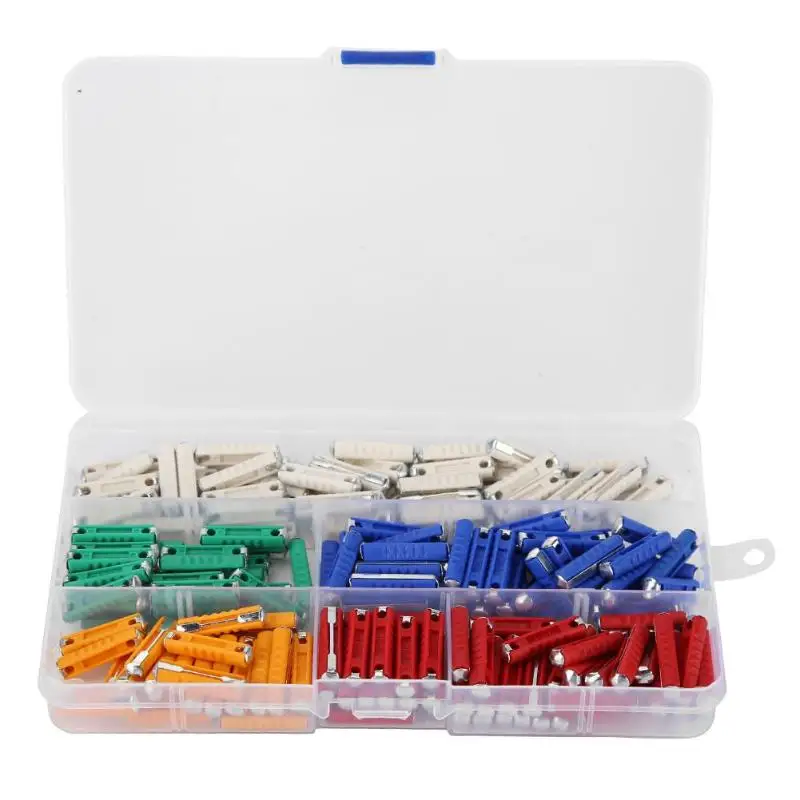 

200pcs Ceramic Continental Fuses Automotive Torpedo Bullet Fuse 5/8/10/16/25AMP Assorted Classic Car Auto Fuse Kit