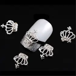 5 шт Nail металлическая коронка уникальный профессиональный ногтей металлик 3D украшения головках кресты стразы украшение для ногтей