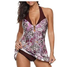 M-4XL плюс размер складной черный цельный купальник Холтер сексуальное бикини женские пляжные купальные купальники Pesca Biquini