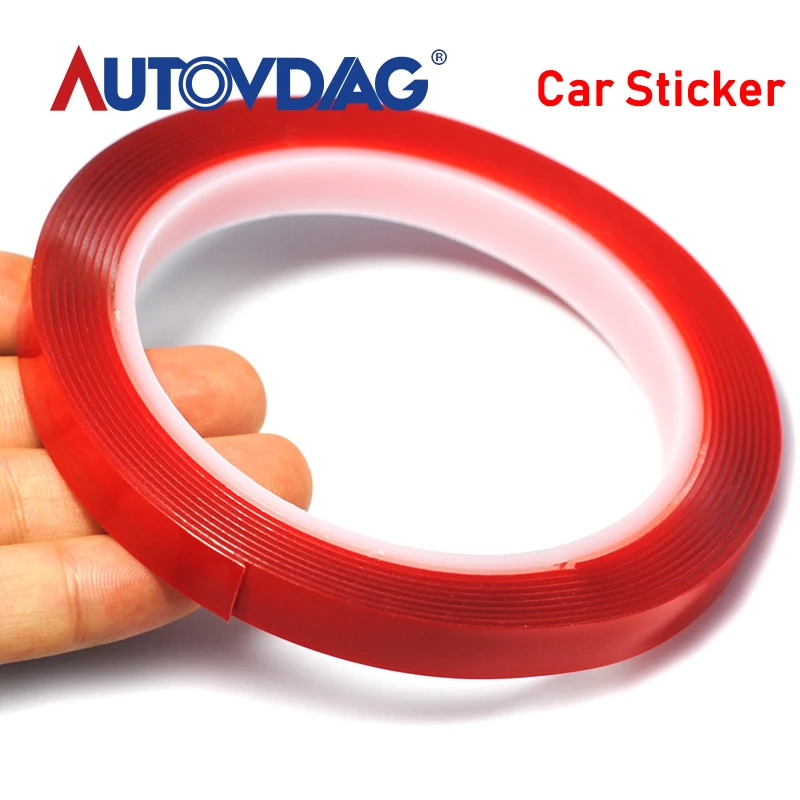 

1CM Width 3M Length Car Sticker Double Foam Faced Adhesive Tape Auto Glue Sticker Multi-functional Car Accessories Car-styling