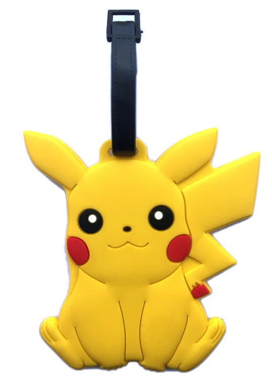 5pcs per lot Pokemon Go Pikachu Luggage Tags pokemon Card Holder Luggage Tags wholesale