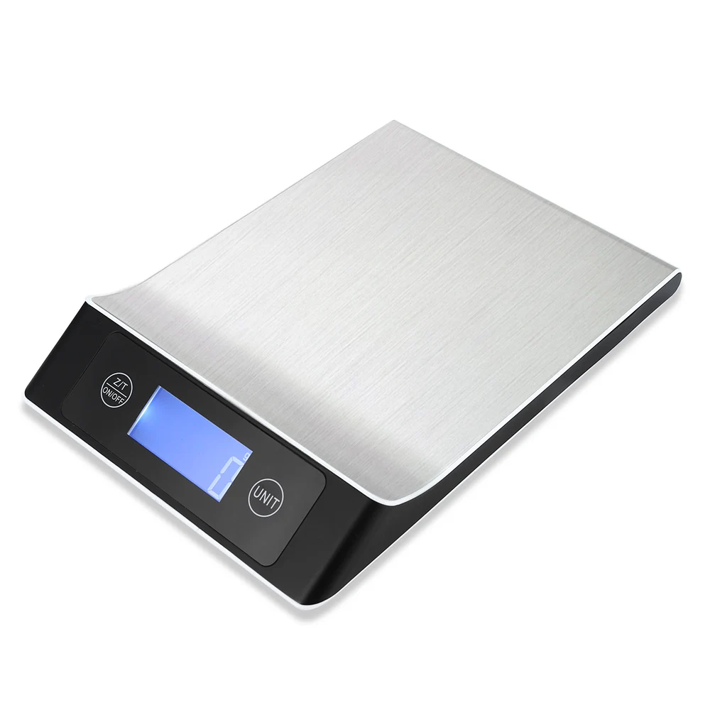 Лучшая нержавеющая сталь 15 кг/1 г Портативный Баланс цифровые кухонные весы с Lcd выпечки Диетическая еда вес