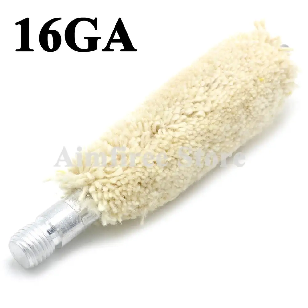 5Pcs/Lot 16GA Gauge Rifle Pistol Cotton Mop Brush Gun Cleaning Brush