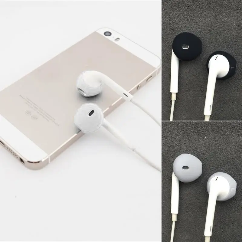 4 пары мягких силиконовых наушников амбушюры для iphone7 7 plus подушечки насадки