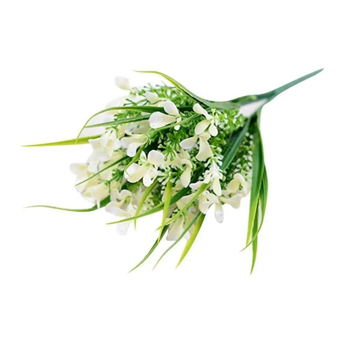 

White Artificial Flowers Bouquet for Home Decoration Wedding Decor 1 Bunch of Flowers Per Pack