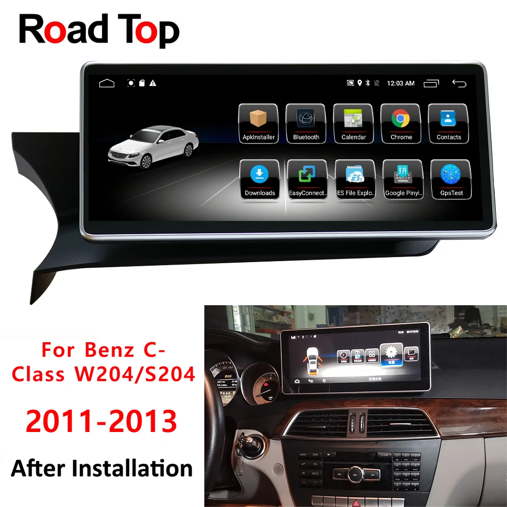 

10.25" C Class W204 2013 for Mercedes Benz Android 8 touch screen GPS Navigation monitor stereo radio multimedia player display