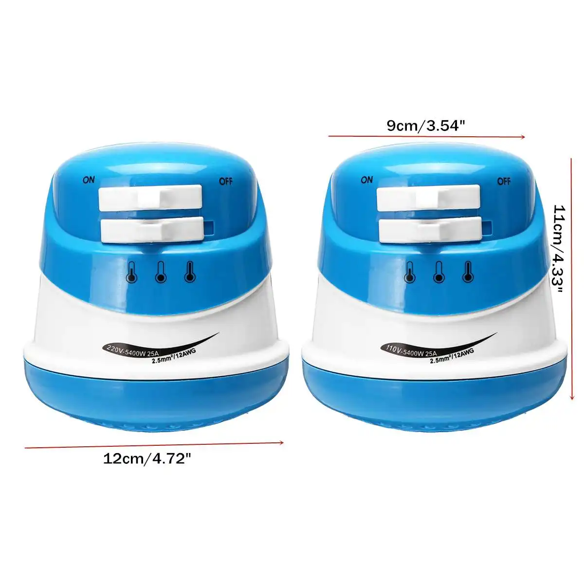 

110V/220V 5400W Electric Shower Head Water Sprinkle Heater Instant Hot Sprayer Electric Water Heater Parts Appliance Fittings
