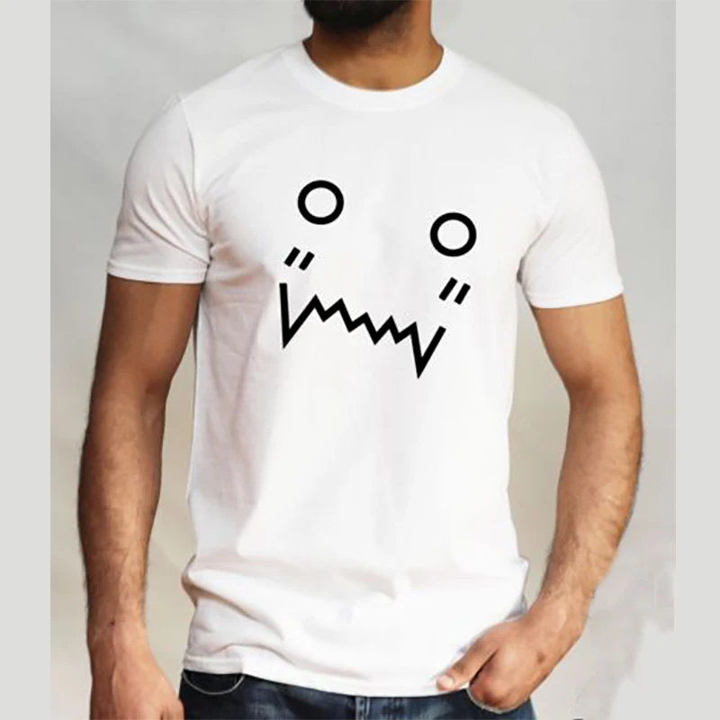 Mens T Shirt Fashion 2018 T Shirt Funny T Shirts Cotton Plus Size Tops T-shirt Graphic Tees Men Funny Face Streetwear XS-XXXL