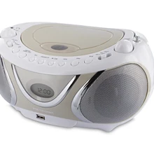 Meronic 477116-Radio y Reproductor de CD/MP3 portatil con toma USB, радио FM, 2x3 W, con salida Jack 3,5 мм, Повседневный, бежевый