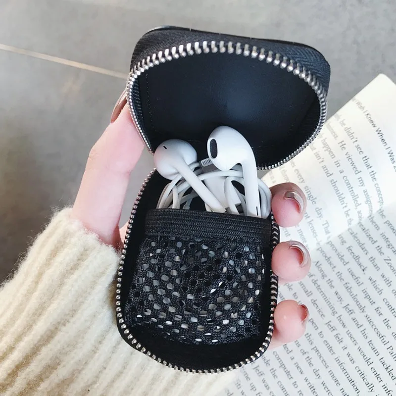 Buluby кожаный чехол для наушников Apple AirPods 2 сумка хранения милые обертывания