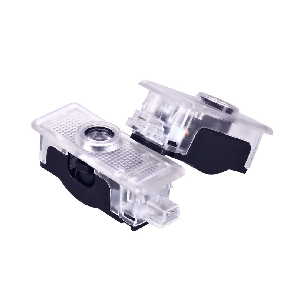 2 pcs باب السيارة ضوء شعار الإسقاط ضوء ترحيب لمرسيدس بنز A207 C207 C117 CLS CLA E كابريوليه كوبيه شارة شبح الظل