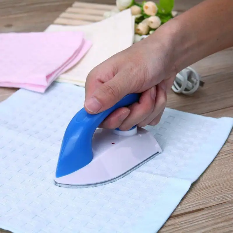 

Blue Travel Mini Electric Thermostat Handheld Coated Plate Iron Hand-held Garment Steamer Portable Electric Iron Mini Ironing