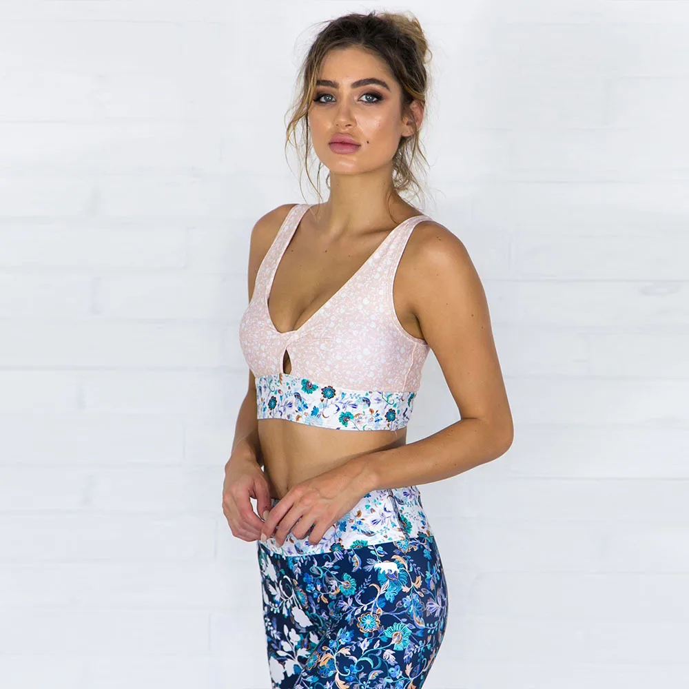 

2 piece set yoga leggings gym clothing fitness leggins high waist workout push up seamles sports pants yoga bra