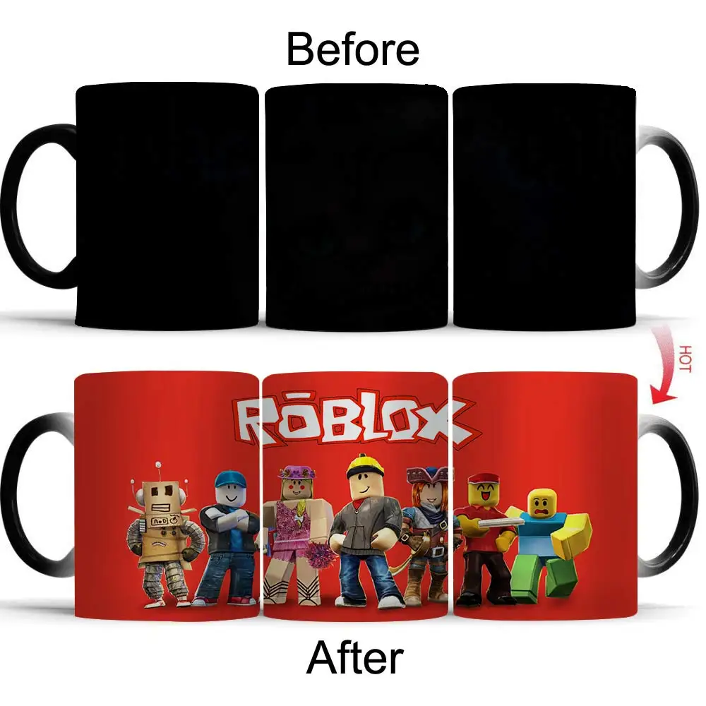 

Wellcomics Game Roblox Rock Band Pattern Heat Reveal Mug Color Change Coffee Cup Sensitive Morphing Mugs Temperature Sensing Mug