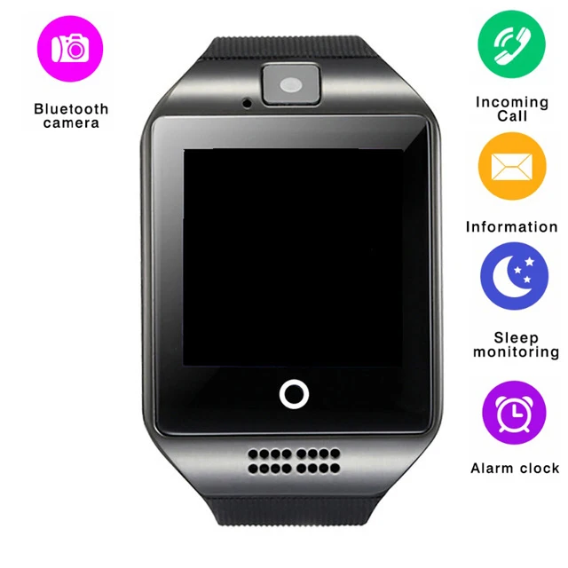 

LYKL Q18 Smart Watch Bluetooth Phone Clock Touch Screen Camera Support SIM Card Fitness Tracker Smart Wristwatch for IOS Android