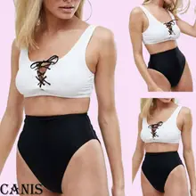 Женский комплект бикини с высокой талией, пуш-ап, мягкий купальник, бандаж, пляжная одежда, женский купальник из кусков, пуш-ап, Бразильский купальный костюм