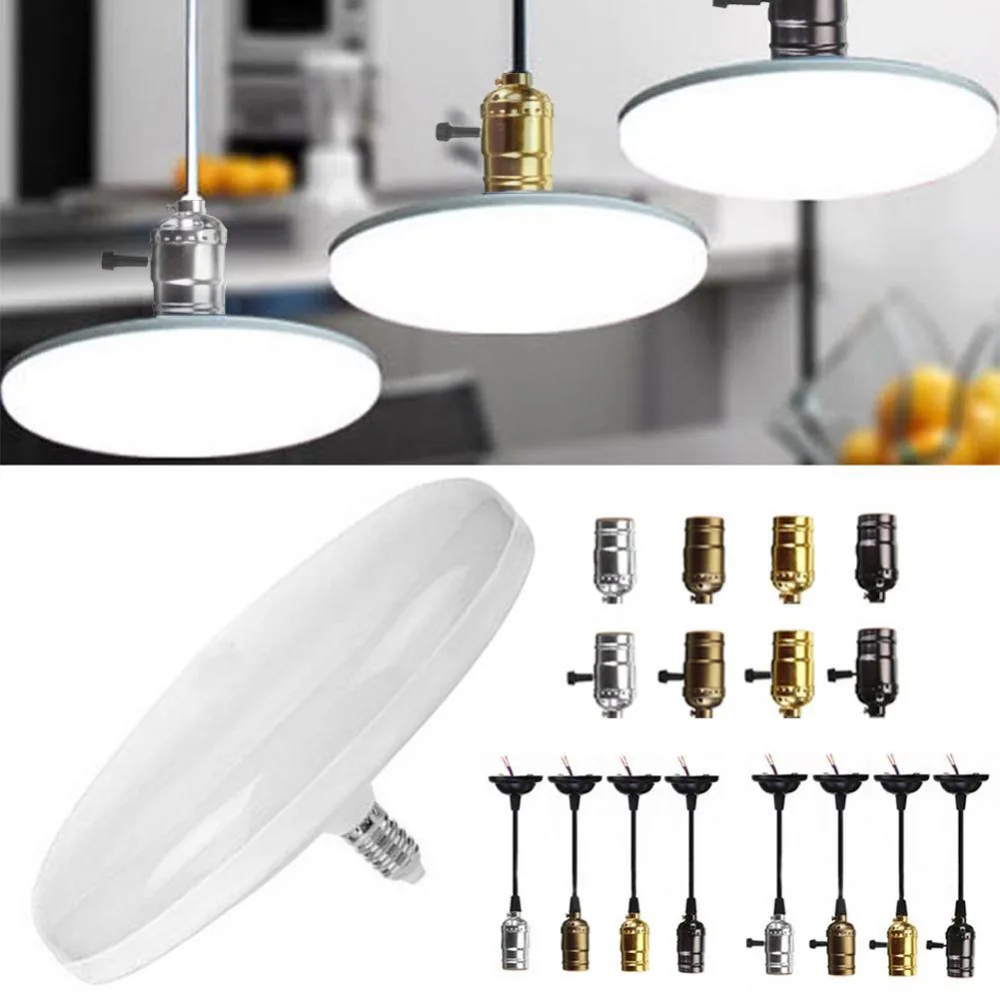 CASTNOO 110 220 В LED НЛО плоский свет энергосберегающая лампа 12 Вт Светодиодная E27