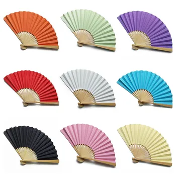 

1Pcs Wooden Multifunction Vintage Flower Dancing Fan Nice Gift Paper Fans Stage Props Wedding Party Decor