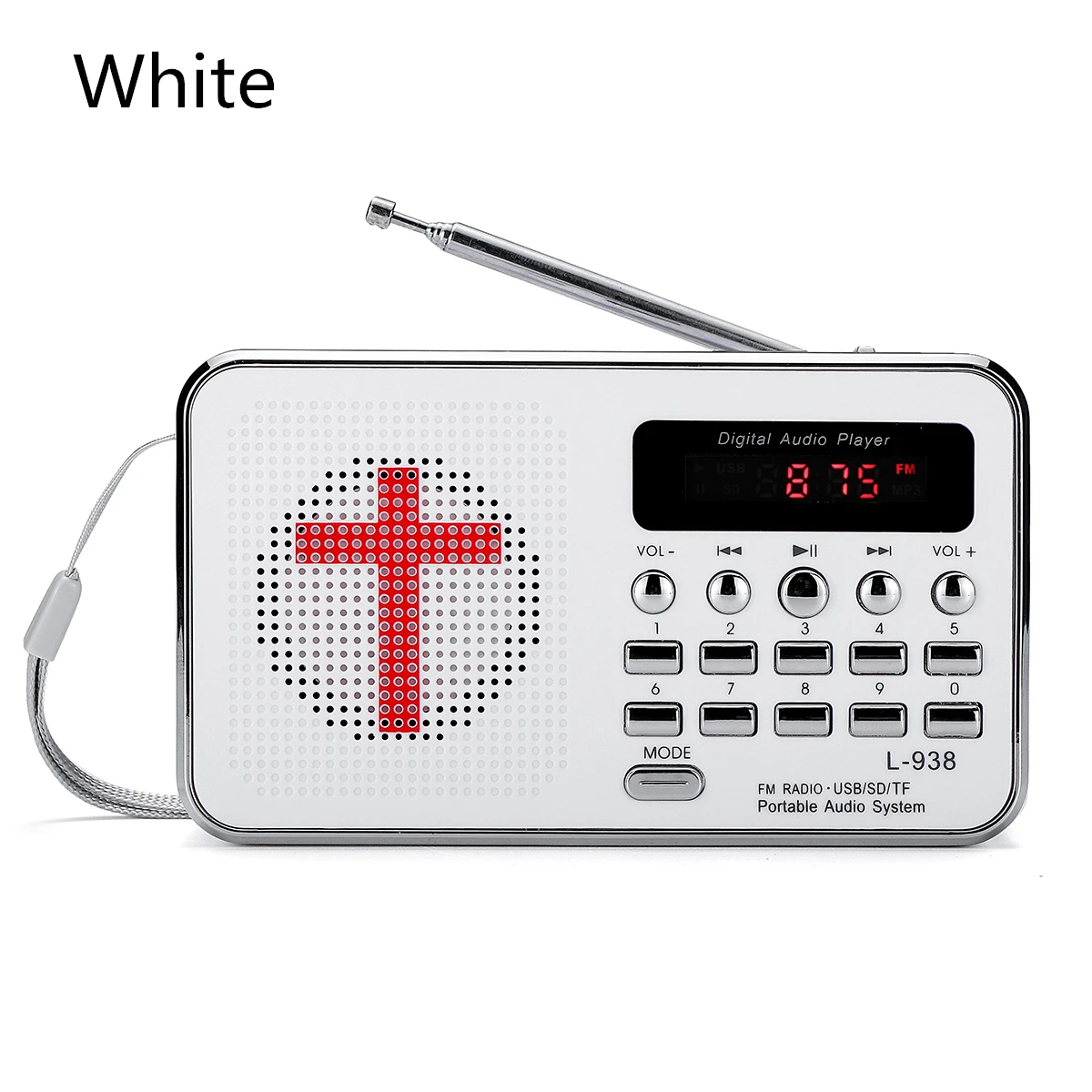 

Bible Audio Radio MP3 Music Player Portable Mini FM Radio TF USB LED Display Portable Digital Keypad For Elder Birthday Gift