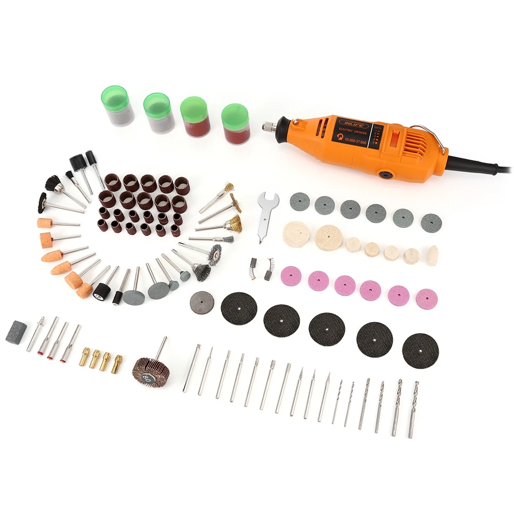 

Inlife 01 Electric Handheld Rotary Tool Die Grinder Drill Adjustable Speed Multifunctional Professional Power Tool Sets For Home