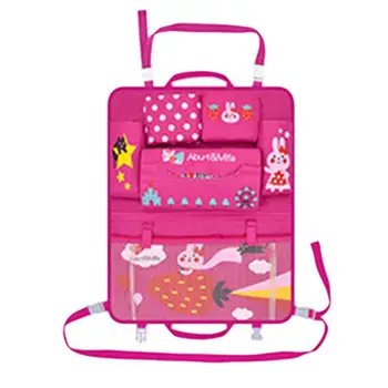 

Car Seat Back Organizer Multi-pocket Storage Bag Multifunctional Hanging Organizer(Rosy)