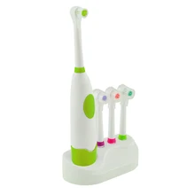 Электрическая автоматическая зубная щетка уход за зубами с 3 сменными головками набор вращающихся водостойких зубных щеток