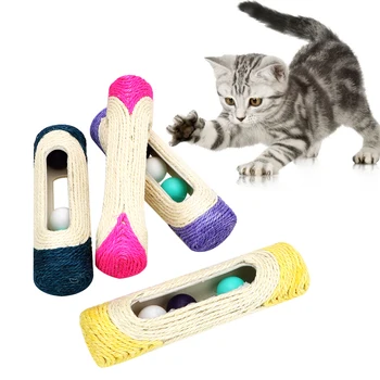

Rolling Tunnel Funny Play Pipe With Balls Training Scratching Toys Track Play Tunnel Cat Scratcher Cat Toys Balls Pet Supplies