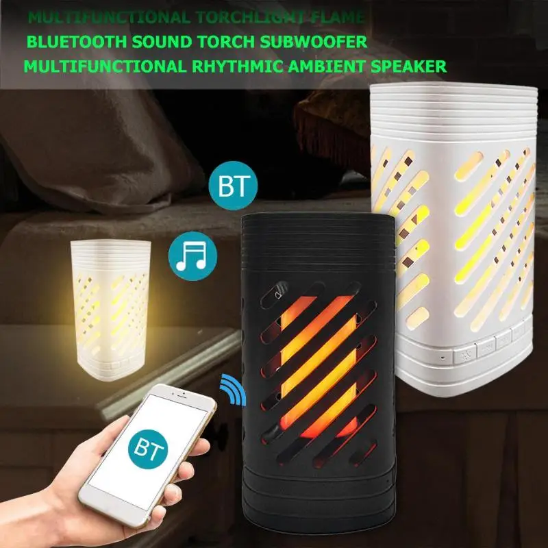 Фонарик лампа с Bluetooth колонки стерео мерцающий ночсветильник ночник уличный