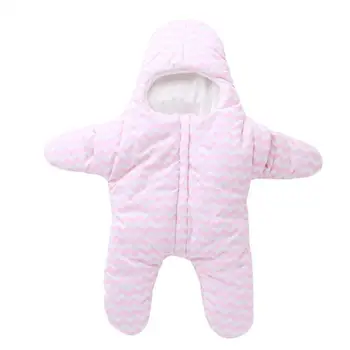 

Winter Newborn Baby Sleeping Bag Sea Star Stripe Sleeping Bag Infant Warm Stroller Swaddle Wrap Covers Baby Sleeping Quilt Props