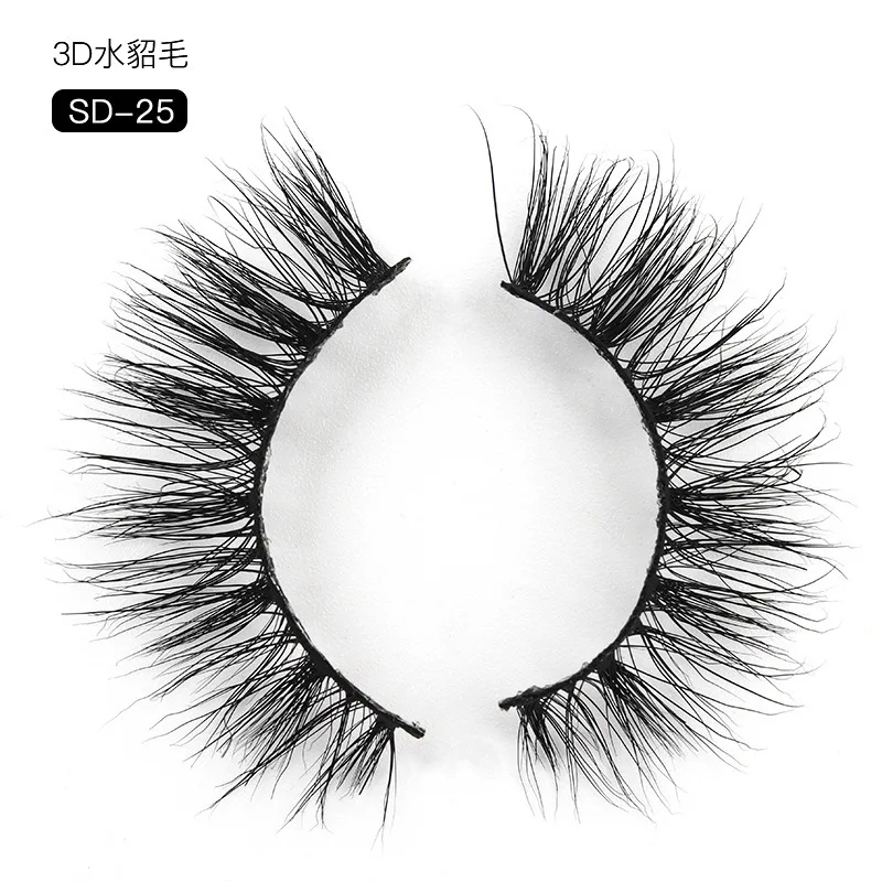 Cotton Stem 3d Mink Hair False Eyelashes Soft Natural Thick Crossing Stage Cos Multi-storey Three-dimensional 5d Eyelash | Красота и