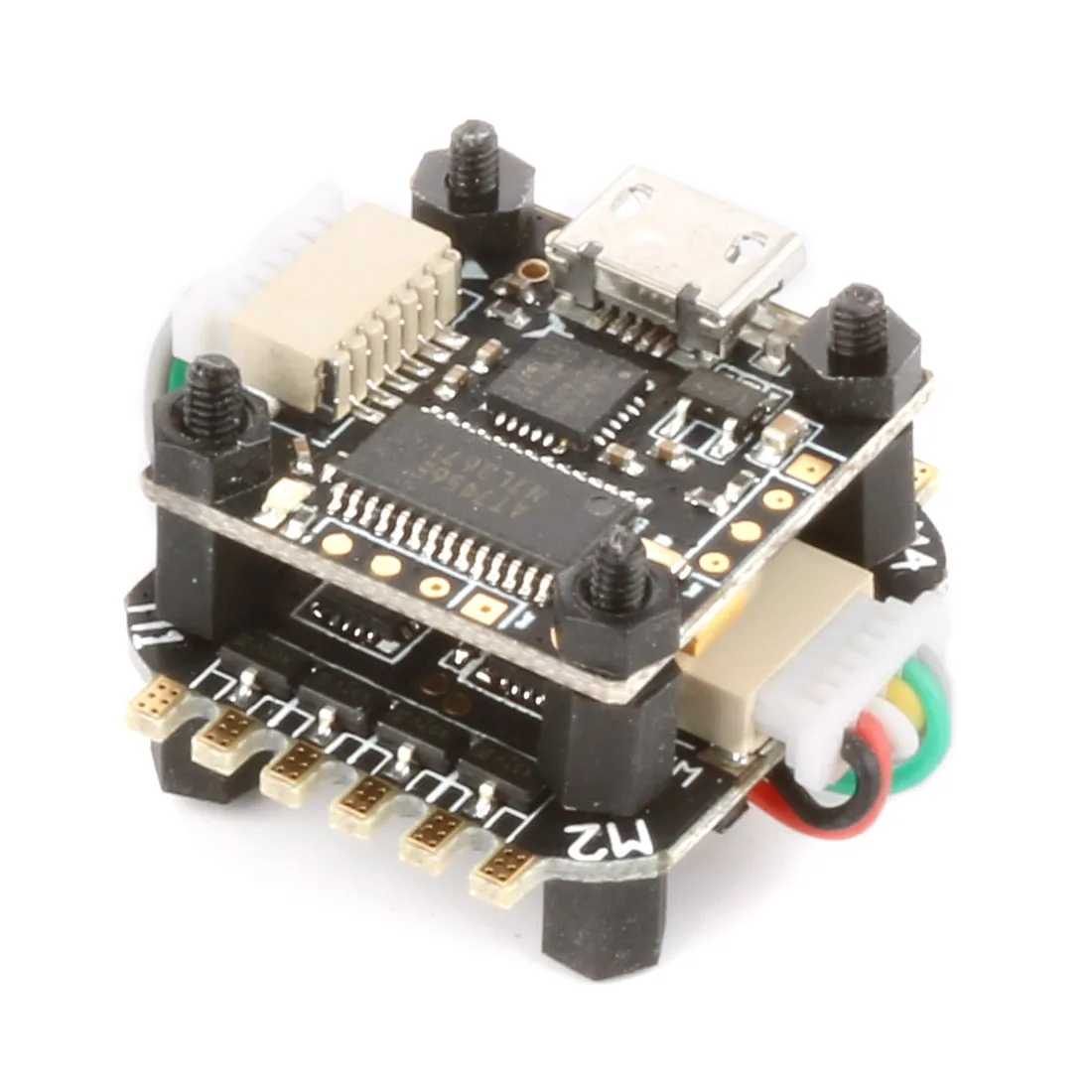 

JMT Teeny1S F3 Flight Controller Board Built-in Betaflight OSD + 4 In 1 6A BLHeli_S ESC for 60mm-80mm Mini FPV Drone Quadcopter