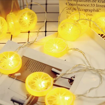 

Lemon Shape 20 Leds String Light Led Christmas Light Party Baby Bedroom Decoration Outdoor Lighting Lamps For Holiday