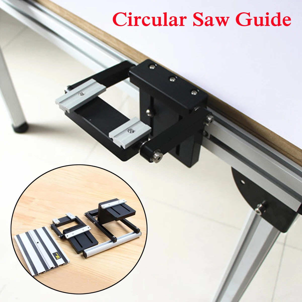 

New Electric Circular Saw Guide Set With Rail Lifting Accessories Woodworking Tool