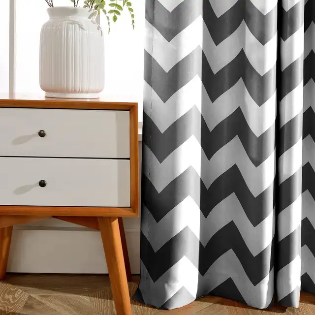 Online European Style Window Shade Curtain Gray Chevron Placeholder European Style Window Shade Curtain Gray Chevron Dark Blue Room Blackout Curtains For