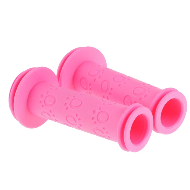Perfeclan Children's Bike Handle Handlebar Cover Kids Bicycling Non-slip Soft Handlebar Grip Protector Rose Red 6