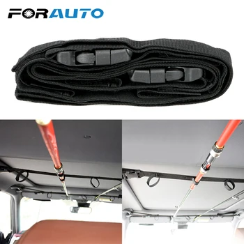 

FORAUTO Car Trunk Organizer Auto Rod Carrier Holder Strap Belt Fishing Rod Saver Storage 220 cm High Quality Stowing Tidying