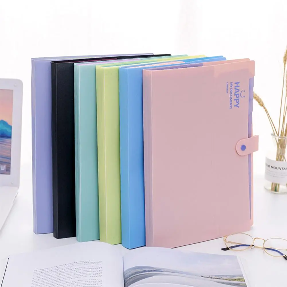 

Multi-layer Organ Bag Small Fresh Multi-function Invoice Folder Information Book Student Test Paper Clip Storage Case