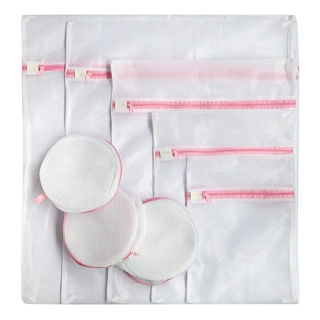 

Promotion! Polyester Bra Washing Bag Laundry Lingerie Wash Bag for Underwear, Delicates, Socks (Set of 8)