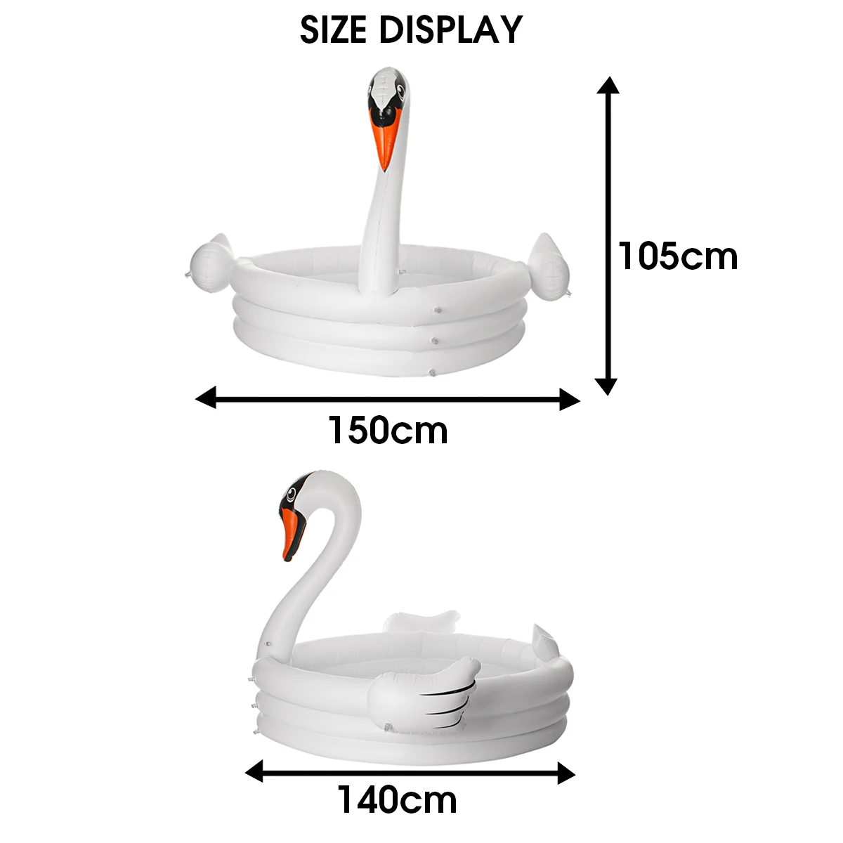 Большой Лебедь плавательный бассейн надувные дети взрослые дети Дети Лето воды весла ванная-бассейн дома поплавок бассейн игрушки