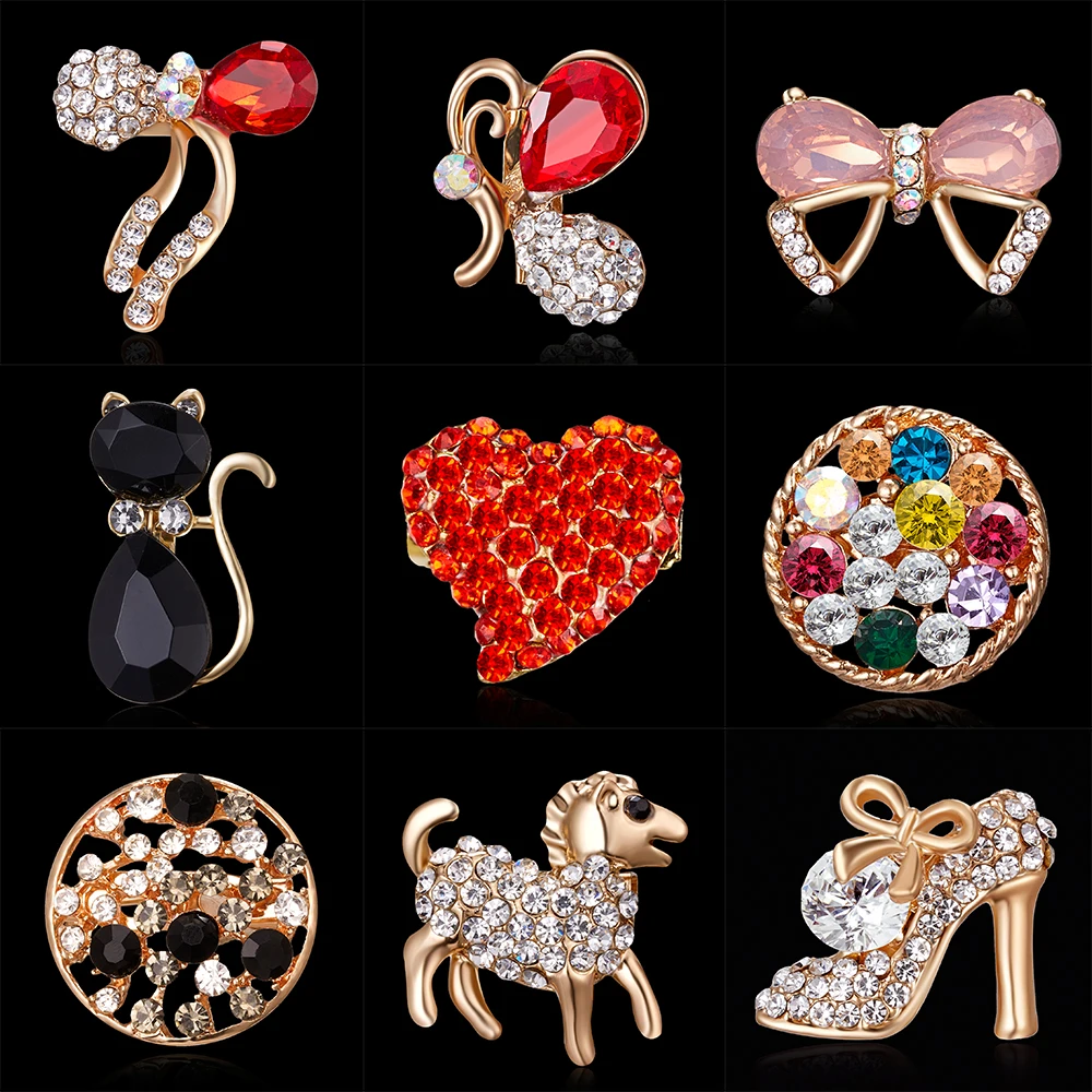 Winter New Lady Fashion Brooch Sparkling Crystal Rhinestones Large Snowflake Brooch Pins Jewelry