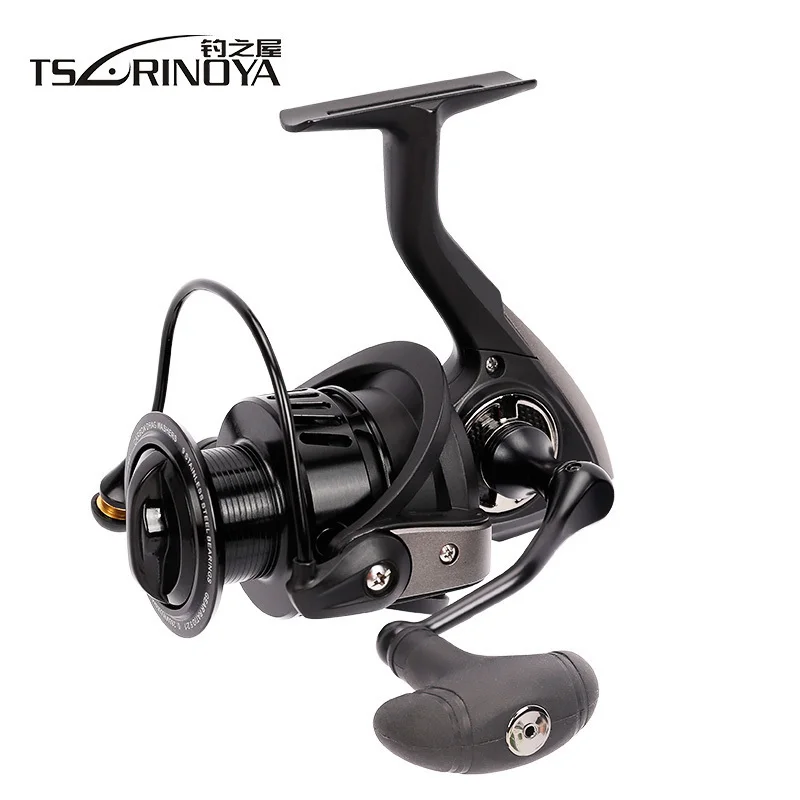 Molinete de Pesca Tsurinoya Falcon Arraste Longo Tiro Fiação 4000 5000 Metal Mão Água Salgada Alimentador Jogando Carpa Molinete Max 11kg