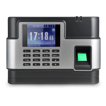 

Biometric Fingerprint Password Attendance Machine Employee Checking-in Recorder TCP/IP 2.8 inch LCD Screen DC 5V Time Attendance